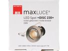 LED-Einbauspot DISC 230 Nickel gebürstet 3000K 570lm 36°