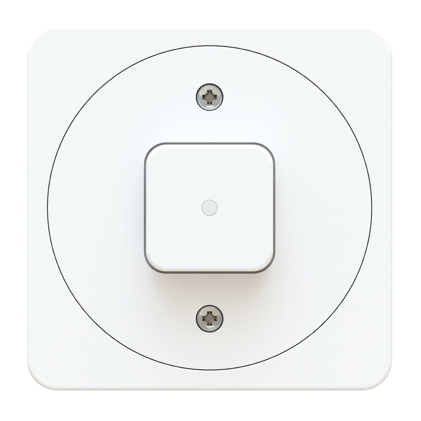 bouton-poussoir NO/NF illuminé AP maxONE blanc