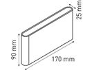 LED-Wandleuchte WALL-FLAT weiss RAL9003