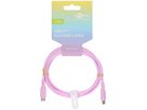 Ladekabel USB-C Silikon 1.5m pink