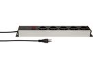 Steckdosenleiste Power Line 5x Typ 13 grau/schwarz Schalter 1.5m