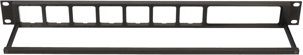 19 Zoll Panel 1HE ALU schwarz eloxiert