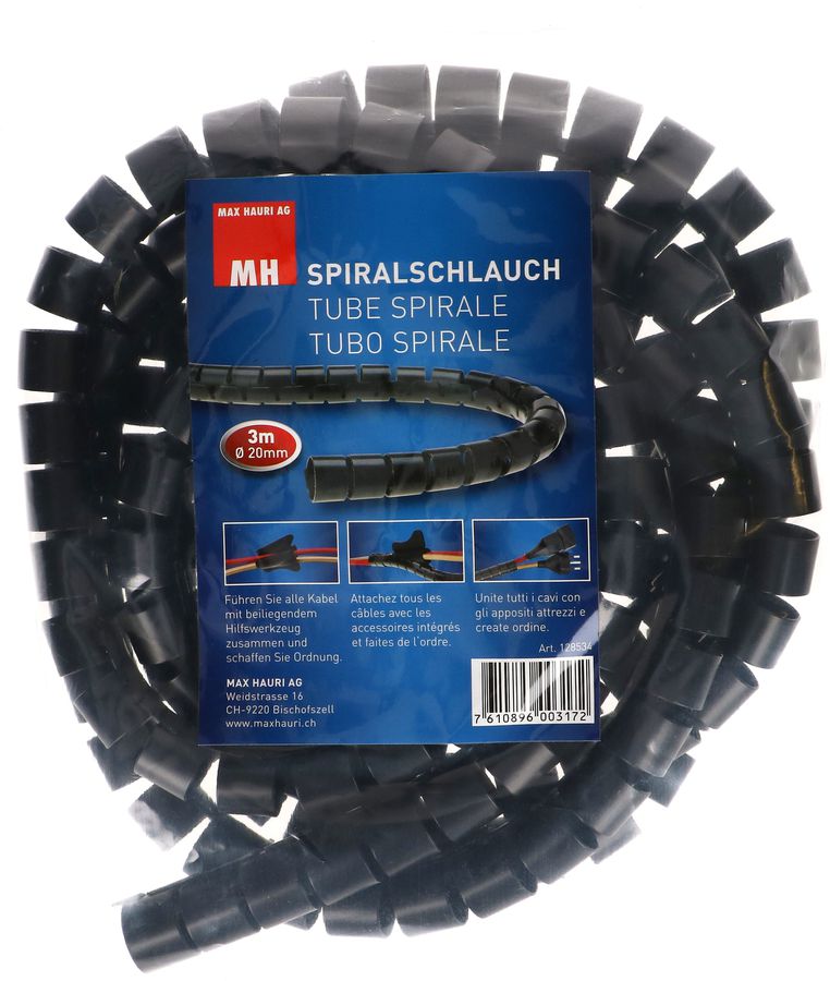 Spiralschlauch D=20mm schwarz L=3m