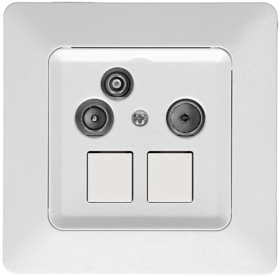 multimedia radio/TV/dati/rete 11dB INC priamos priamos bianco