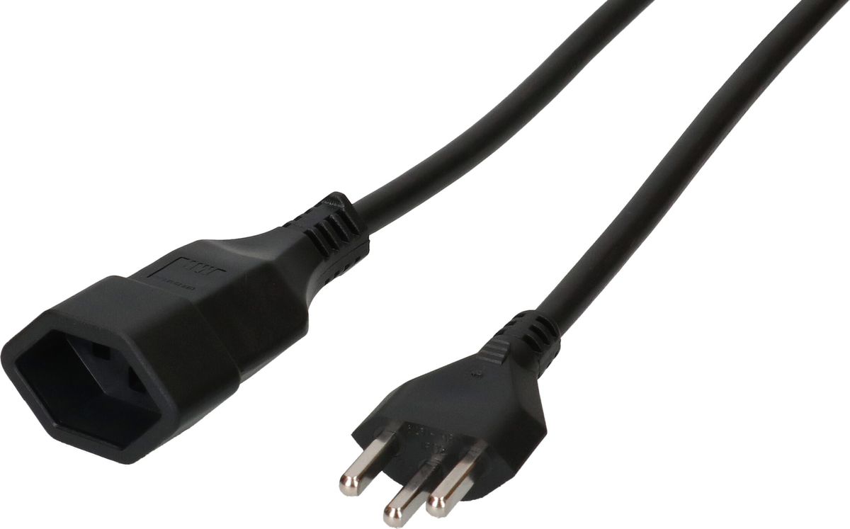 TD-Verlängerung H05VV-F3G1.5 5m schwarz Typ 23 / Typ 23