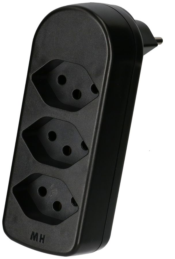 Adaptor 3x type 13 turnable black