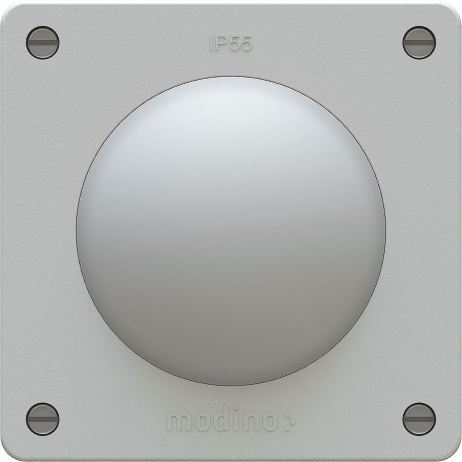 bouton-poussoir NO/NF ENC exo IP55 gris clair