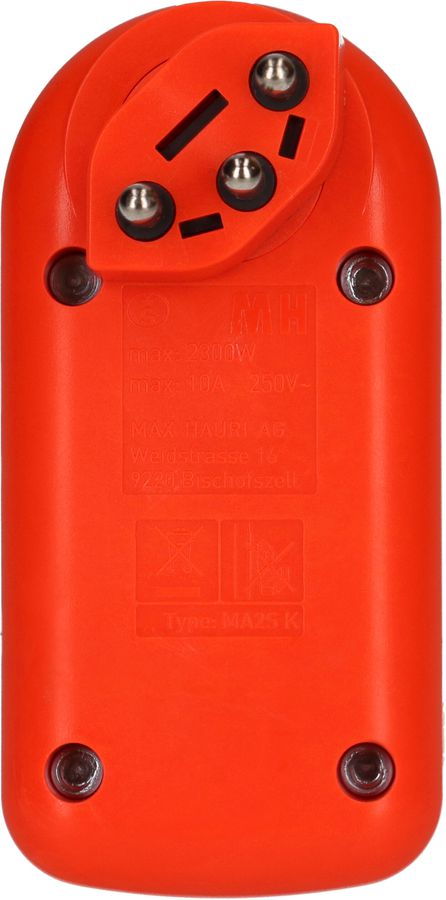 Adaptor 2x type 13 turnable switch fluo-orange