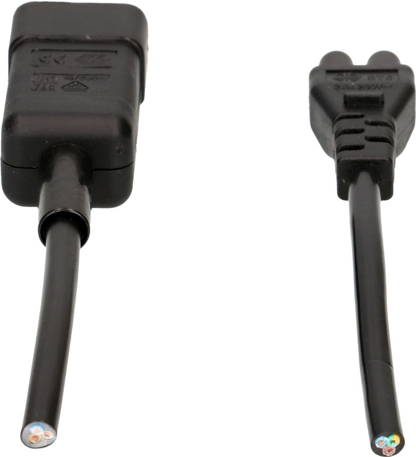 câble d'appareil TDLR H03VV-F3G0.75 1.5m noir type C14/C5