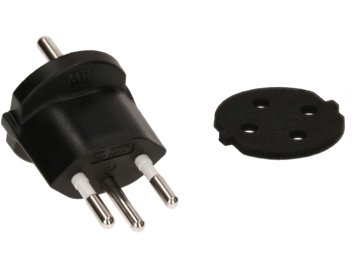 Adaptor fix type 12 3-pol black