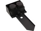 prises de jardin 2x type 13 IP55 avec pique amovible noir