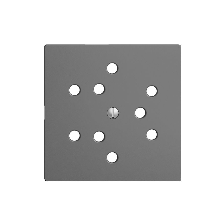 Steckdose 3x Typ 12 Frontplatte EdizioDue dunkelgrau