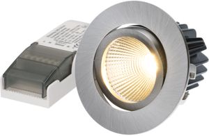 LED-Downlight "DISC" nickel brush, 36°, 8W