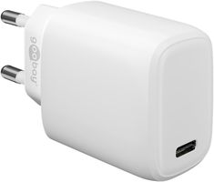 adaptateur de charge rapide USB 1x USB-C PD 20W blanc