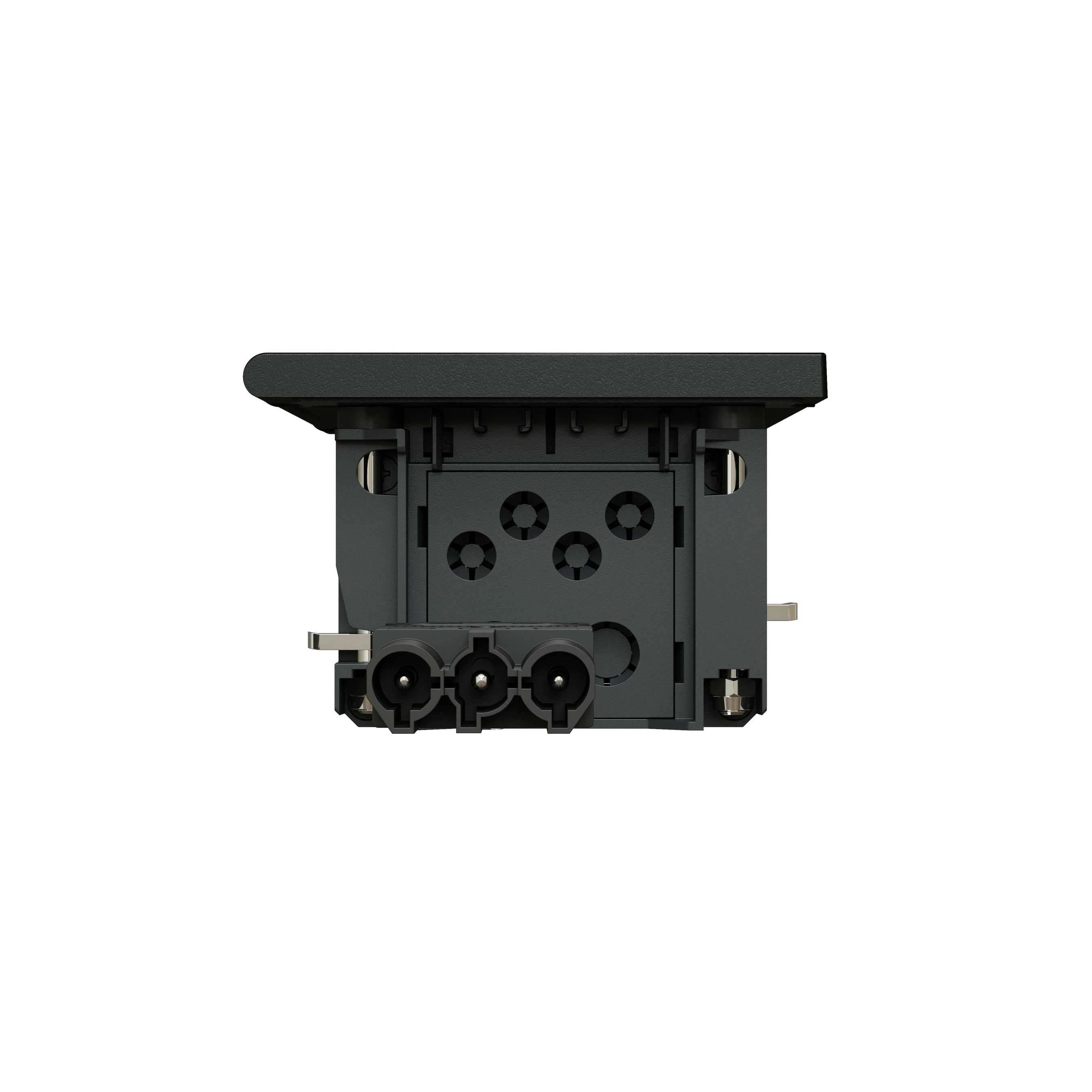 NEXO presa multipla nero 3x tipo 13 1x USB-C 60W