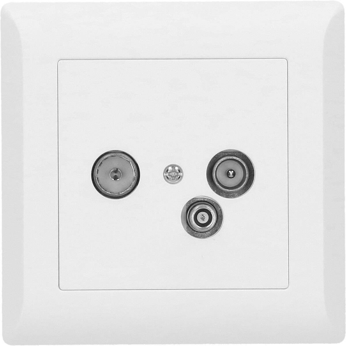 Radio/TV/Daten Durchgangs-/Enddose 15dB UP Kallysto weiss