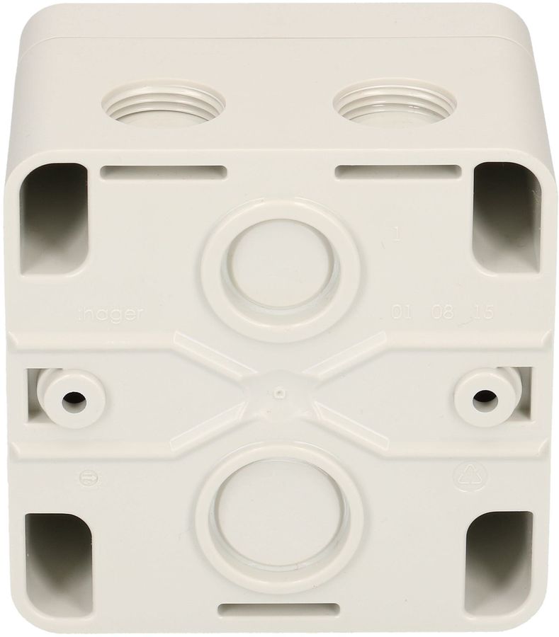 interrupteur à pous. double schéma 3+3 ta.1x1 AP Robusto IP55 gr