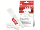 LTC Cable Tags fascette con etichetta bianco / 10 pezzi