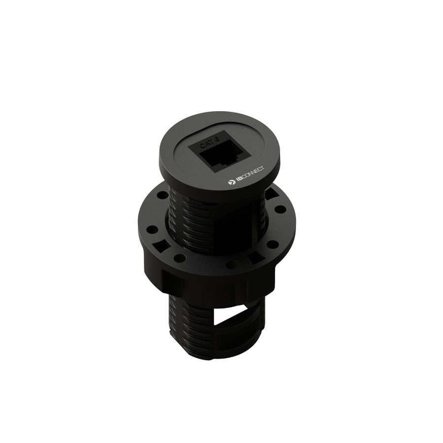 BIT bloc multiprise noir 1x RJ45 Cat 6 UTP