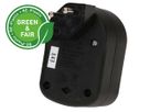Abzweigstecker ADAPT 2x Typ 13 schwarz drehbar Green+Fair