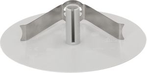 rosetta a soffitto tondo piatto staffa a molla collegabile grigio