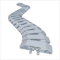 Kabelschlange Pro 80 1.00m silber RAL9006