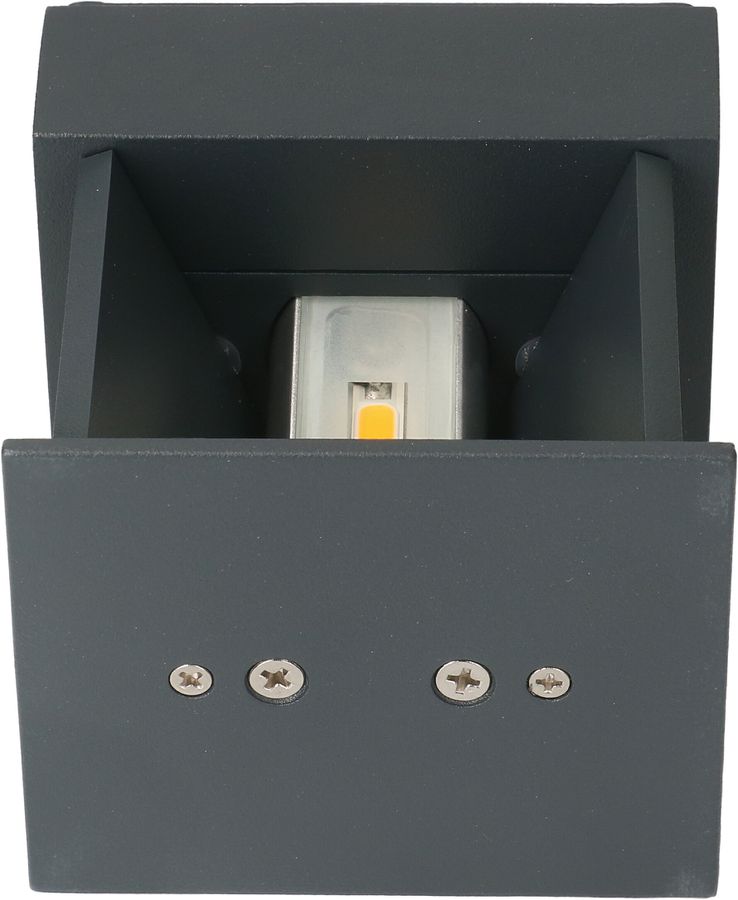 LED Wall Lamp "BIG BOX" Dark Grey RAL7016