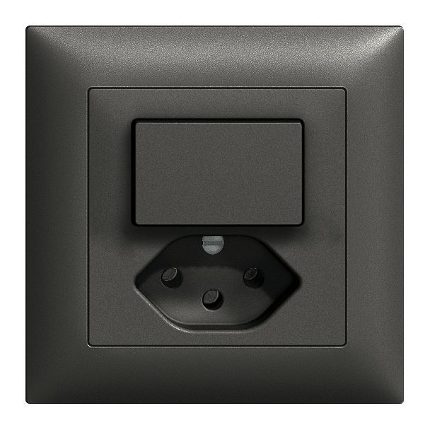 Kleinkombi Drucktaster A/R / Typ 13 UP EdizioDue schwarz