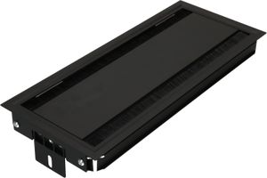 Duo plus Cover Einbaurahmen kurz schwarz inkl. Befestigung