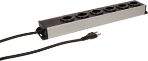 Steckdosenleiste Power Line 6x Typ 23 grau/schwarz 5.0m