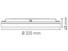 Deckenleuchte FLAT CCT 33 18/25W 1980/2750lm