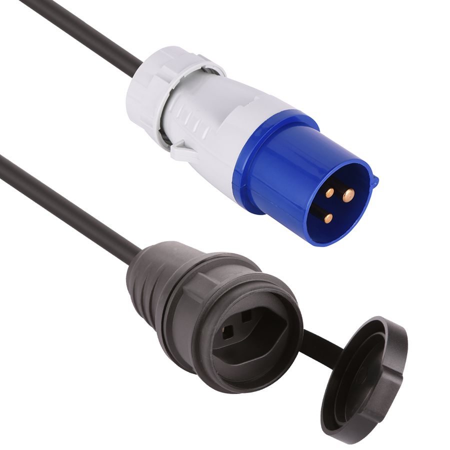 CEE-Adapterkabel H07RN-F3G1.5 1.5m schwarz CEE/Typ 23 16A