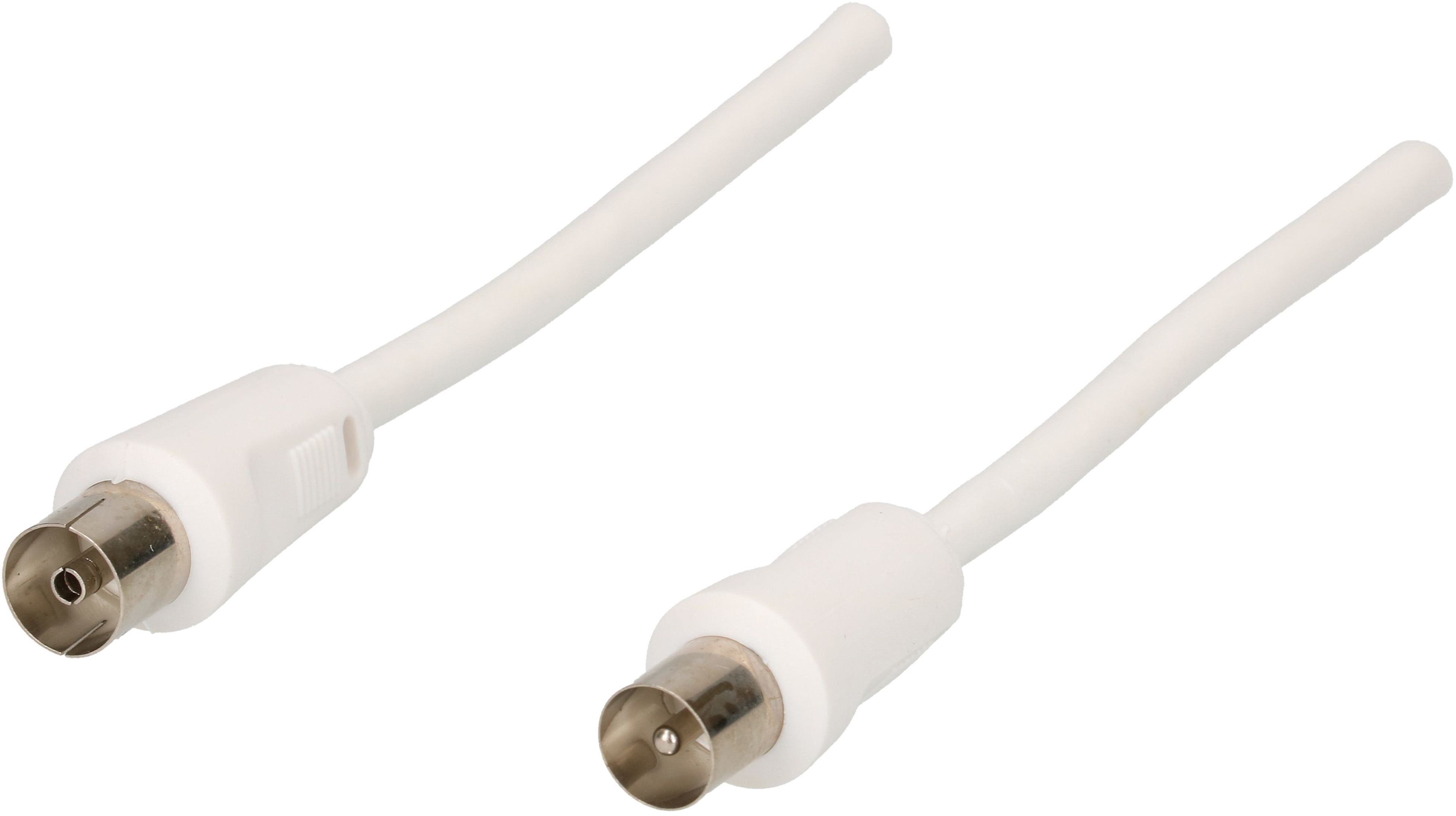Câble de connexion IEC 90dB blanc 1.5m blindage: 2-fois