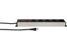 Steckdosenleiste Power Line 5x Typ 23 grau/schwarz Schalter 3.0m