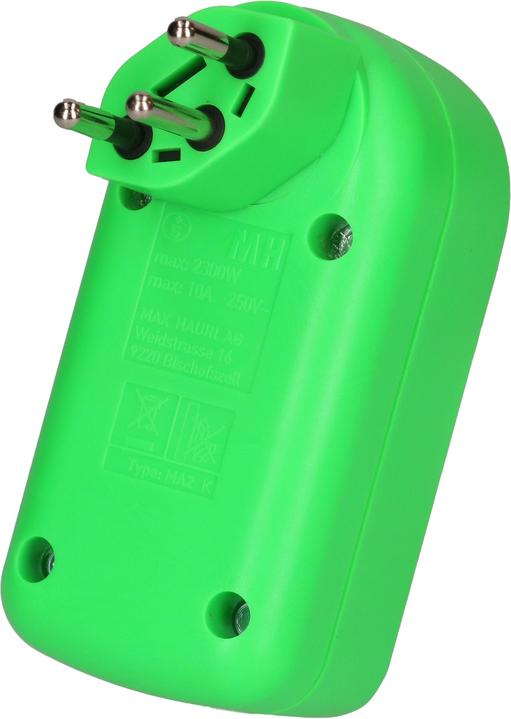 Adaptor 2x type 13 turnable fluo-green