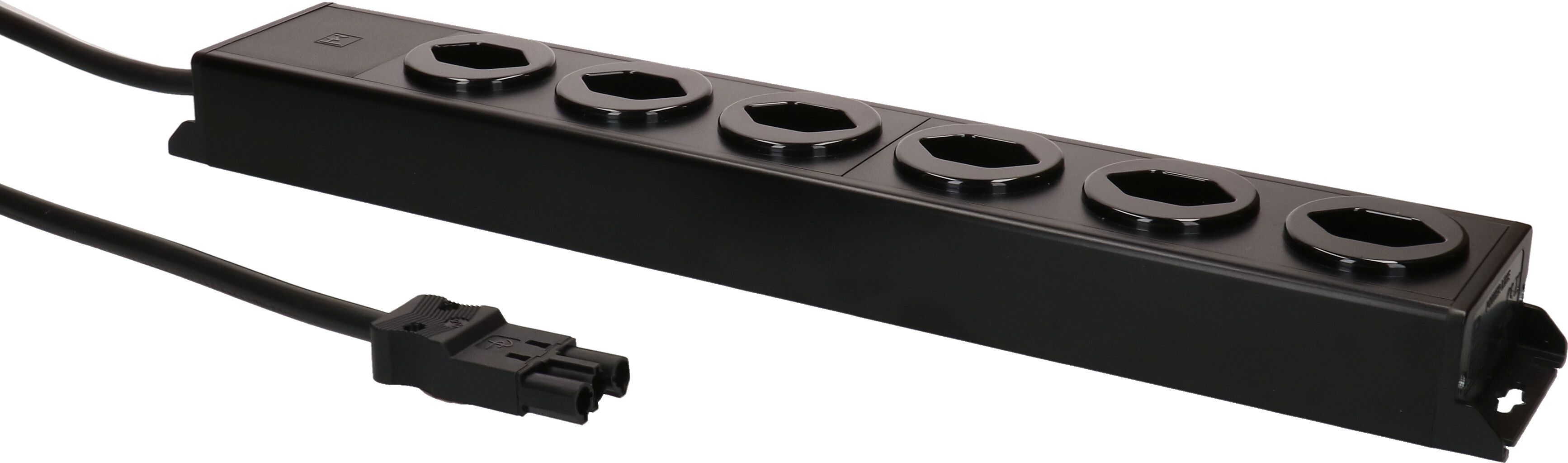 multiprise Power Line 6x type 13 noir/noir 3.0m AC 166