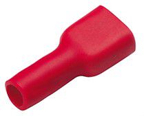 Flachsteckhülsen vollisoliert 0.5 - 1mm² 2.8 x 0.5mm rot