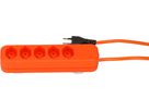 Steckdosenleiste Swiss Line 5x Typ 13 orange Magnet