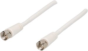 câble de raccordement SAT 75dB 5m blanc