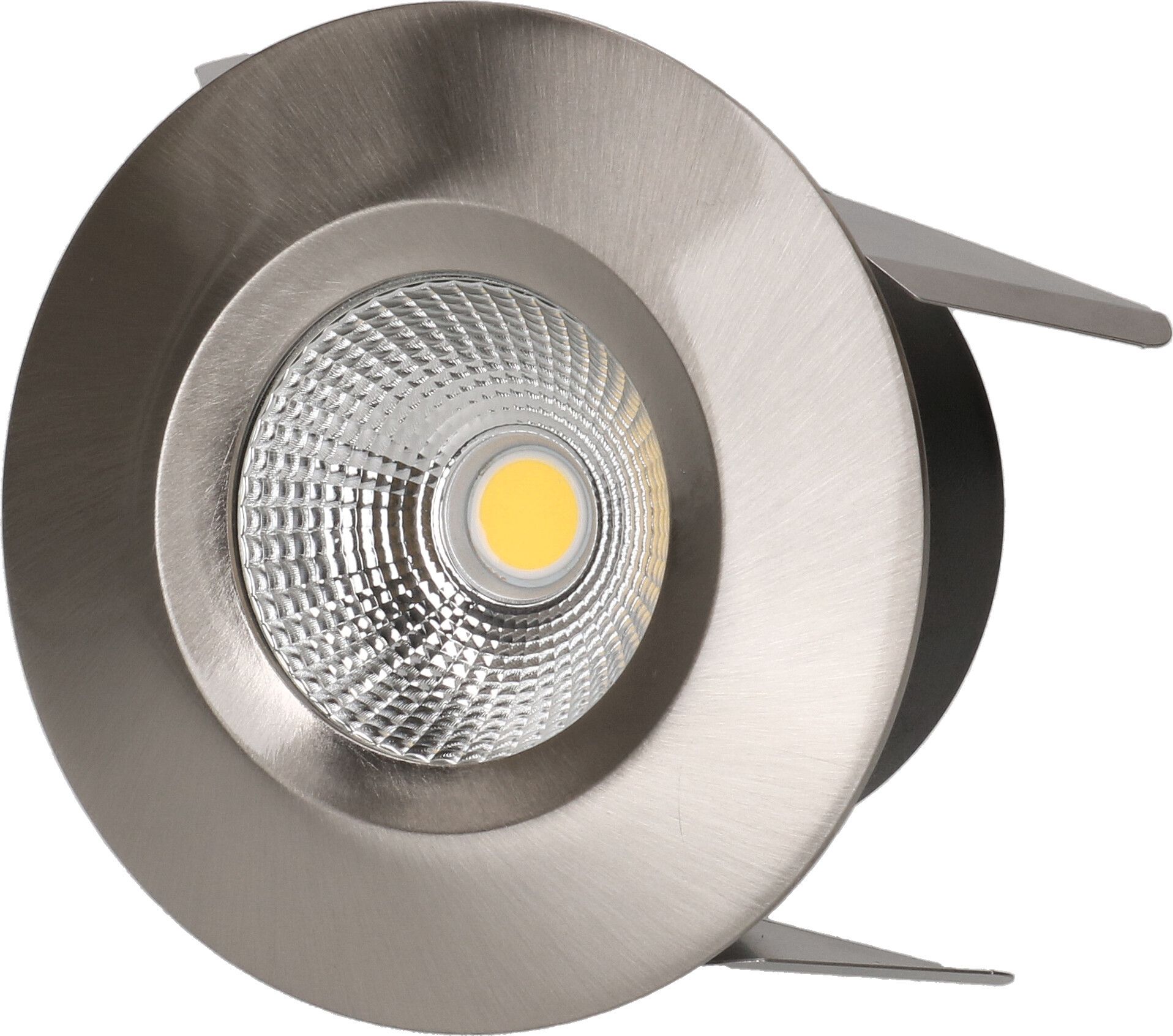 LED-Einbauspot WOODY Ø68 nickel gebürstet 3000K 660lm 60°