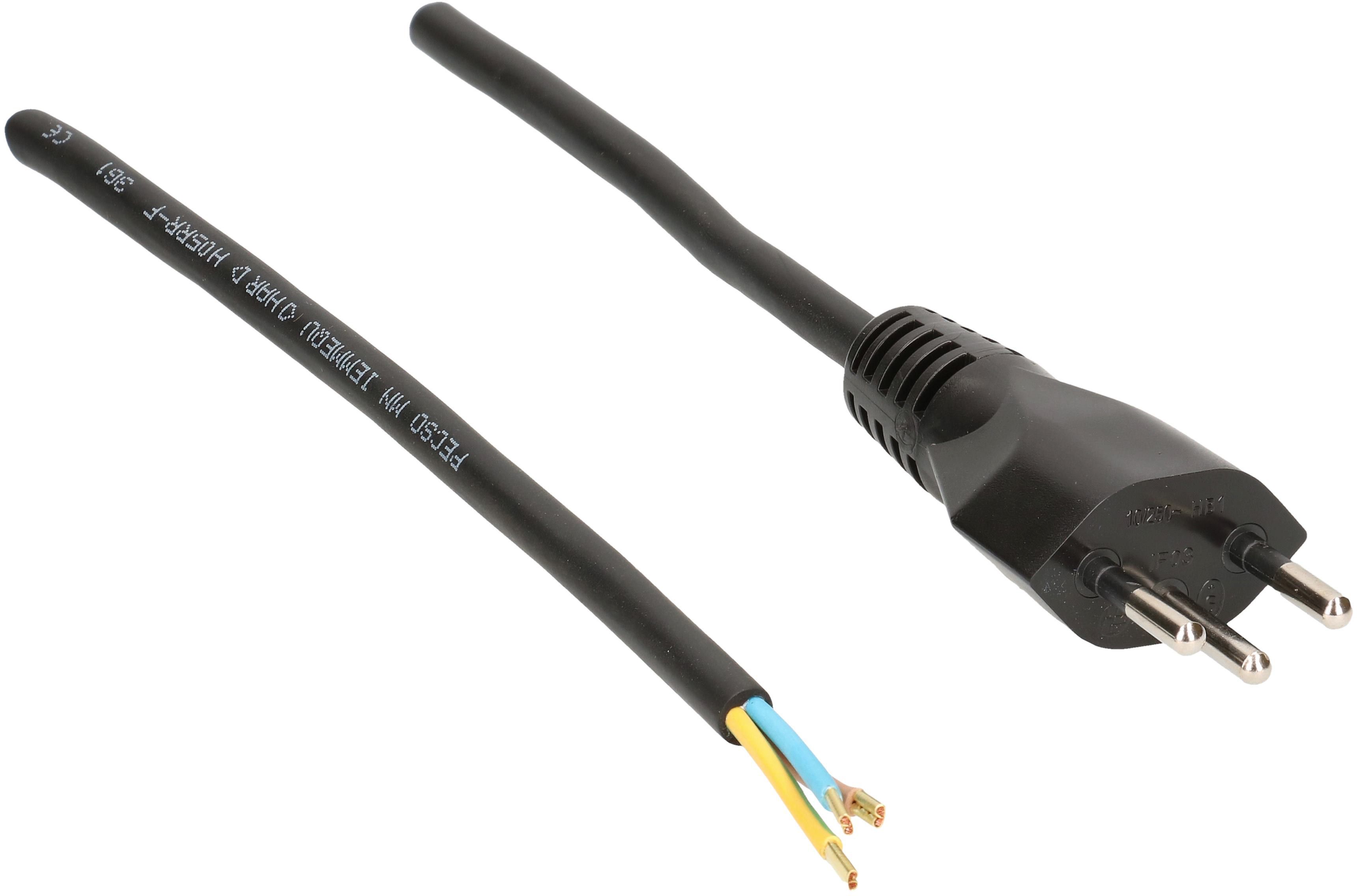 GD câble secteur H05RR-F3G1.0 5m noir type 12