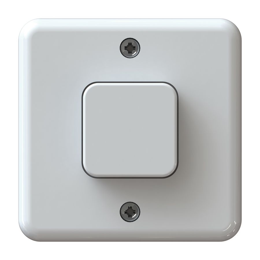 Interrupteur à poussoir MH schéma 3 AP blanc