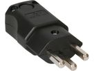 Stecker Typ 23 gewinkelt 3-polig schwarz