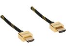 HDMI Slim Cable, 2.5m Gold
