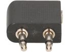 Audio-Flugzeugadapter schwarz