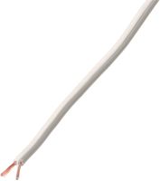 câble de haut-parleur 2x0.75mm² blanc
