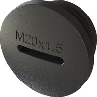 bouchon d'étanchéité M20x1.5 (joint inclus) noir