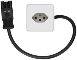 presa aggiuntiva per mobili 1x tipo 13 bianco 0.5m AC166