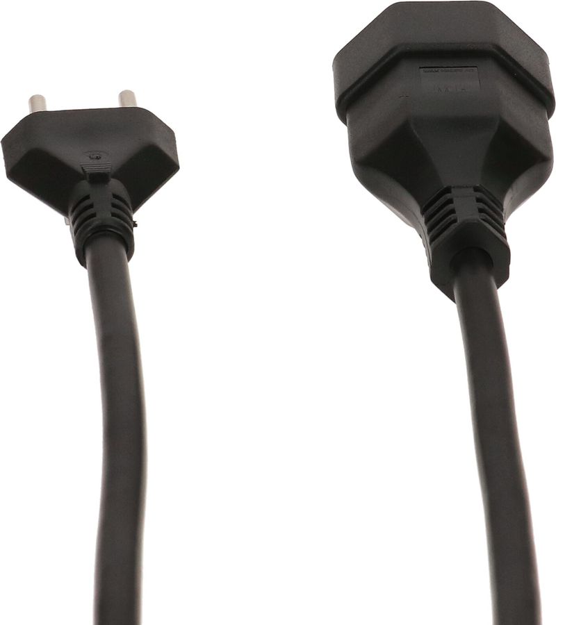 TD-Verlängerung H05VV-F3G1.5 3m schwarz Typ 12 / Typ 13