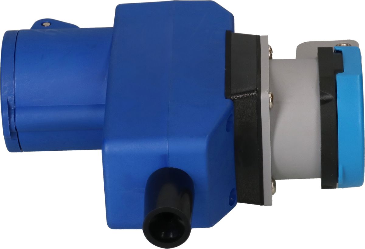 CEE Winkelkupplung blau CEE16-3 + Typ 23 IP55